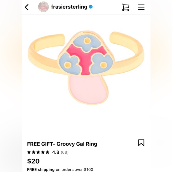 NWT FRASIER STERLING JEWELRY RING & CHOKER NECKLACE BUNDLE - Picture 2 of 6